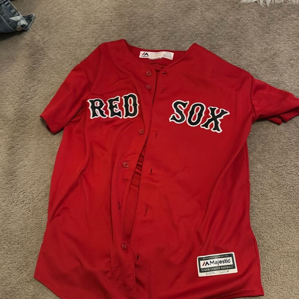 Youth large red sox jersey. Good condition